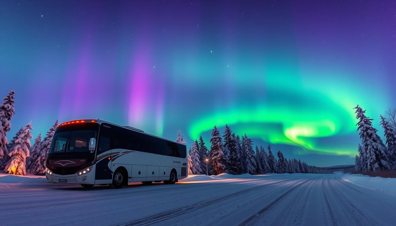 Northern Lights on a Bus Tour