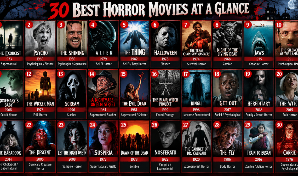 30 Best Horror Movies of All Time: Greatest Scary Films