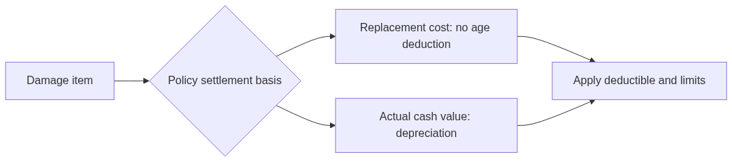 Replacement Cost vs Actual Cash Value in Home Insurance: Examples and Checklist